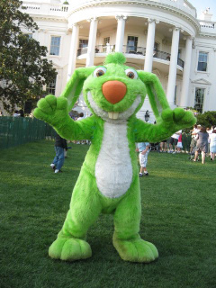 Big Green Rabbit at the White House